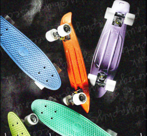 Ridge 22 Pastel Mini Cruiser Complete Board In 5 Light Pantone Deck Shades Colorlemon
