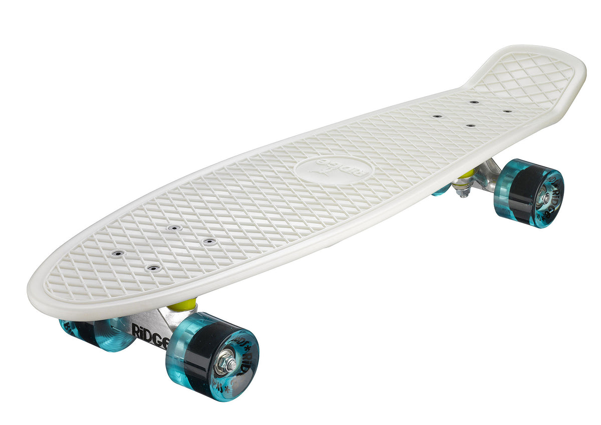 Ridge Skateboards Assi Truck Big Brother 4" - Bianco, In Alluminio, Per Cruiser 27"