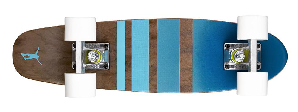 Ridge Skateboards Mini Cruiser 22'' Neochrome - Fabriqué Au UK, Roues 59mm ABEC 7
