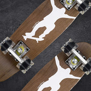 Ridge Skateboards Mini Cruiser In Acero 7 Strati: Tavola Da Skate Retrò 55x15cm, Ruote Morbide 59mm 78A, Cuscinetti ABEC-7, Blu Chiaro