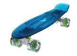 The Ridge Blaze Transparent Mini Cruiser w LED light up wheels