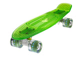 The Ridge Blaze Transparent Mini Cruiser w LED light up wheels