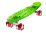 The Ridge Blaze Transparent Mini Cruiser w LED light up wheels