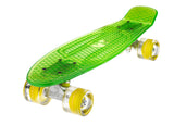 The Ridge Blaze Transparent Mini Cruiser w LED light up wheels