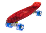 The Ridge Blaze Transparent Mini Cruiser w LED light up wheels