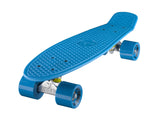 Ridge 22" Mini Cruiser complete board in blue with a choice of 12 wheel colours