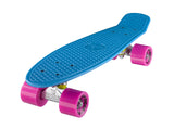 Ridge 22" Mini Cruiser complete board in blue with a choice of 12 wheel colours