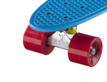 Ridge 22" Mini Cruiser complete board in blue with a choice of 12 wheel colours