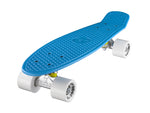 Ridge 22" Mini Cruiser complete board in blue with a choice of 12 wheel colours