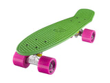 Ridge 22" Mini Cruiser complete board in green with a choice of 12 wheel colours