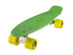 Ridge 22" Mini Cruiser complete board in green with a choice of 12 wheel colours