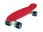 Ridge 22" Mini Cruiser complete board in red with 12 wheel colours