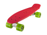 Ridge 22" Mini Cruiser complete board in red with 12 wheel colours