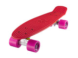 Ridge 22" Mini Cruiser complete board in red with 12 wheel colours