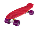 Ridge 22" Mini Cruiser complete board in red with 12 wheel colours