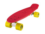 Ridge 22" Mini Cruiser complete board in red with 12 wheel colours