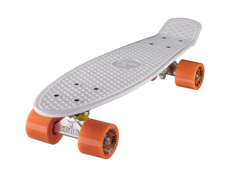 Skateboard Mini Cruiser Ridge Blaze 22" Con Ruote LED | Deck Trasparente, Ruote 59mm 79A, Cuscinetti ABEC-7