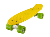 Ridge 22" Mini Cruiser complete board in yellow with a choice of 12 wheel colours