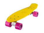 Ridge 22" Mini Cruiser complete board in yellow with a choice of 12 wheel colours