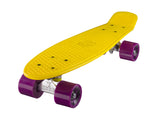 Ridge 22" Mini Cruiser complete board in yellow with a choice of 12 wheel colours