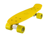 Ridge 22" Mini Cruiser complete board in yellow with a choice of 12 wheel colours