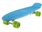 Ridge 27" Big Brother Mini Cruiser complete board skateboard in blue with 12 wheel colours