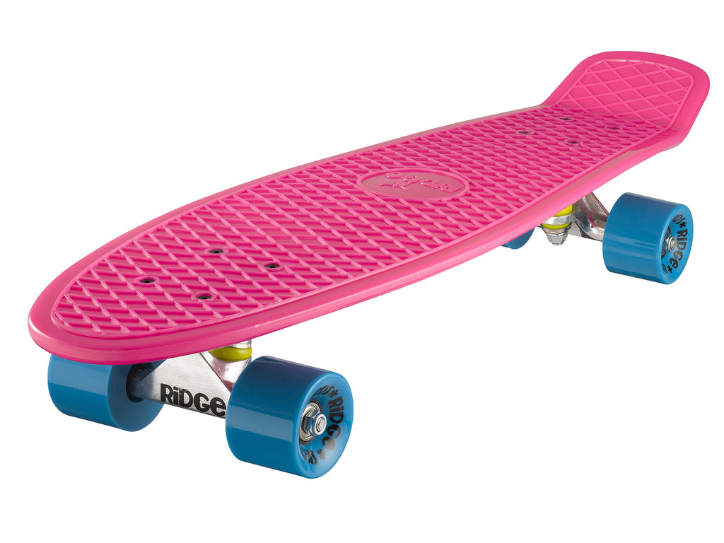 Ridge 27 Big Brother Mini Cruiser complete board skateboard in pink Mini cruiser skateboards and longboards by Ridge