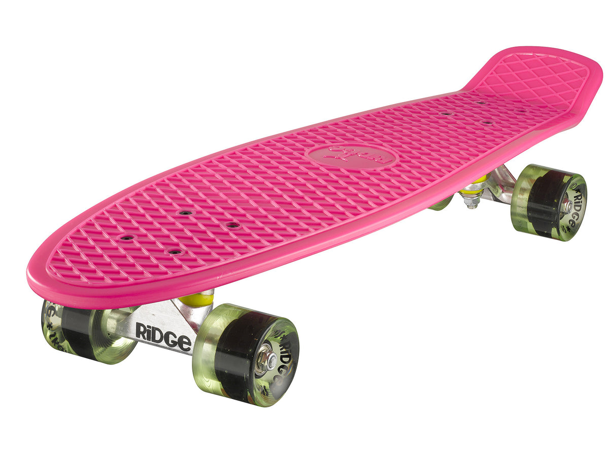 Skateboard Cruiser Ridge 27 Pastels, Unisex Adulto, Realizzato Nel Regno Unito, Plastica PU Flessibile, Colori Pastello