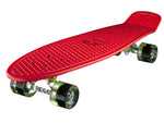 Ridge 27" Big Brother Mini Cruiser complete board skateboard in red with 12 wheel colours