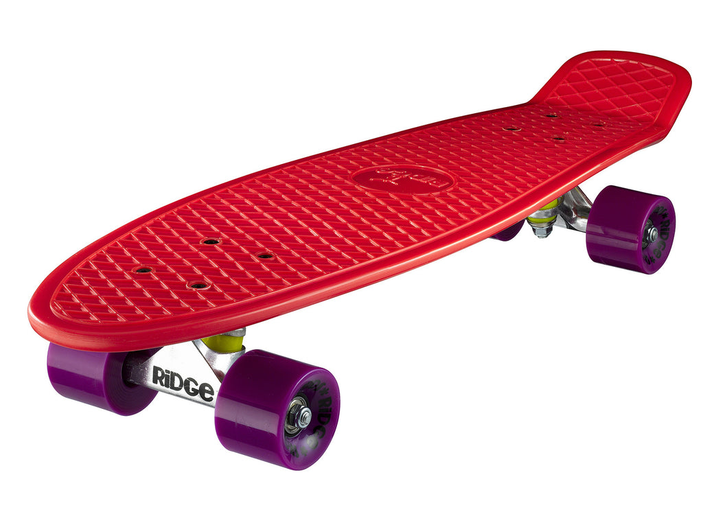 Ridge Skateboards 27 inch Cruiser Board Metallic Fades / 59mm Wheels (Blu-Verde-Giallo