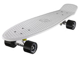 Ridge 27" Big Brother Mini Cruiser complete board skateboard in white with 12 wheel options