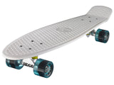 Ridge 27" Big Brother Mini Cruiser complete board skateboard in white with 12 wheel options