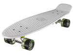 Ridge 27" Big Brother Mini Cruiser complete board skateboard in white with 12 wheel options