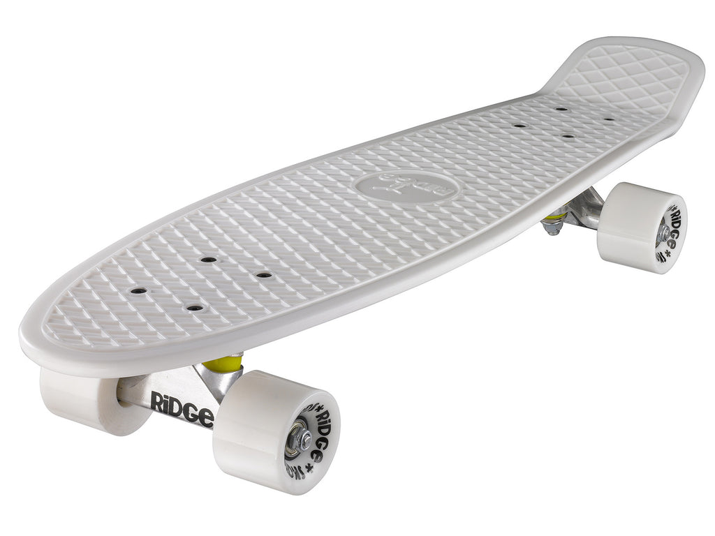 Ridge Skateboards Mini Cruiser Ridge Pastels Mini Cruiser Skateboard 22" - UK Made, Custom Colors, Soft Wheels Skateboard For Kids
