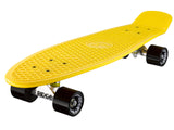 Ridge 27" Big Brother Mini Cruiser complete board skateboard in yellow with 12 wheel options