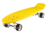 Ridge 27" Big Brother Mini Cruiser complete board skateboard in yellow with 12 wheel options