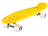 Ridge 27" Big Brother Mini Cruiser complete board skateboard in yellow with 12 wheel options