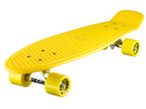 Ridge 27" Big Brother Mini Cruiser complete board skateboard in yellow with 12 wheel options