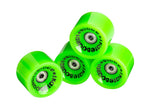 Ridge 70mm 78A PU Longboard Skate Wheels w ABEC 7 Bearings Set of 4