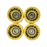 Ridge 59mm 78A PU Cruiser Skateboard Wheels w ABEC 7 Bearings Set of 4 in 17 colours