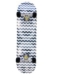 Entry Level Beginners Complete Skateboard 8" x 32", Grid