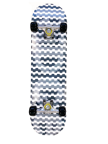 Entry Level Beginners Complete Skateboard 8" x 32", Grid