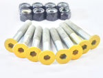 Ridge Skateboard Hardware Gumball Bolts w Coloured Hex Heads