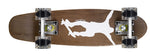 Ridge 22" Maple Wood Mini Cruiser Board: Dark Dye with 12 wheel colours