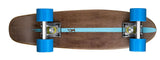 Ridge 22" Maple Wood Mini Cruiser Board: Dark Dye with 12 wheel colours