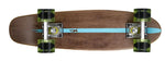 Ridge 22" Maple Wood Mini Cruiser Board: Dark Dye with 12 wheel colours