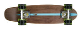 Ridge 22" Maple Wood Mini Cruiser Board: Dark Dye with 12 wheel colours