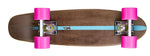 Ridge 22" Maple Wood Mini Cruiser Board: Dark Dye with 12 wheel colours