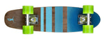 Ridge 22" Maple Wood Mini Cruiser Board: Dark Dye with 12 wheel colours