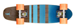 Ridge 22" Maple Wood Mini Cruiser Board: Dark Dye with 12 wheel colours